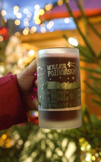 Market mug filled with wine